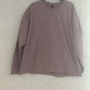 z by zella red heathered crewneck xl